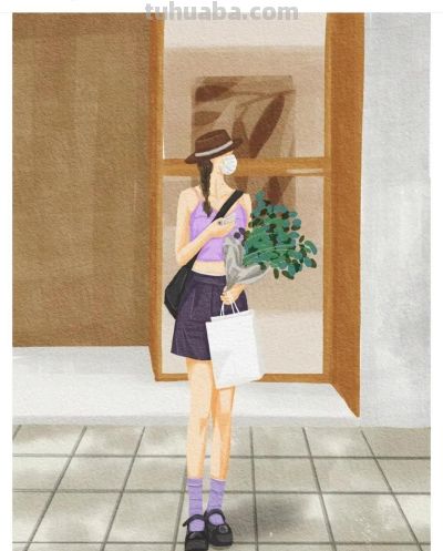 插画｜时尚穿搭头像 - 图画吧TUHUABA