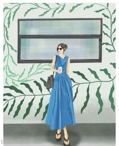 插画｜时尚穿搭头像 - 图画吧TUHUABA