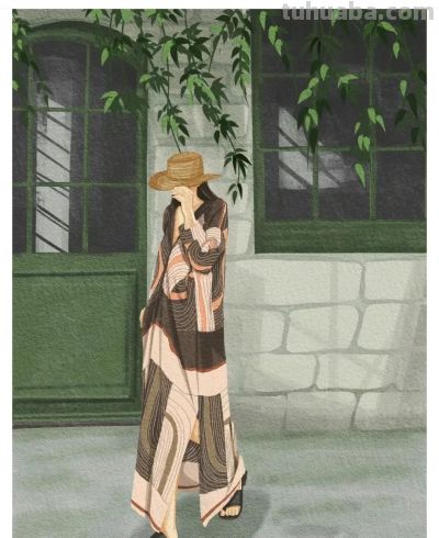 插画｜时尚穿搭头像 - 图画吧TUHUABA