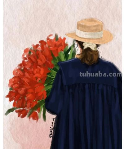 插画｜时尚穿搭头像 - 图画吧TUHUABA