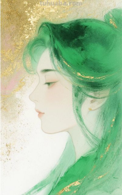 梦幻水彩画分享丨古风情缘 幽梦翡翠影 金粉点缀宁静优雅 如梦似幻 - 图画吧TUHUABA