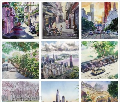 2022年水彩练习小结 - 图画吧TUHUABA