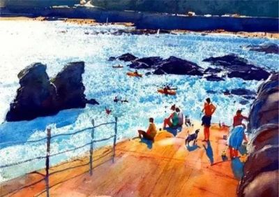 治愈心灵的视觉漫游｜英国水彩画家理查德·索恩风景作品欣赏 - 图画吧TUHUABA