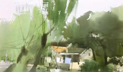 水色韵味之美｜风景水彩画欣赏 - 图画吧TUHUABA