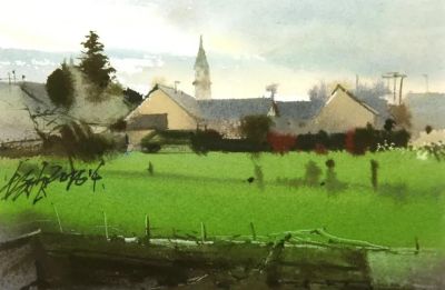 水色韵味之美｜风景水彩画欣赏 - 图画吧TUHUABA