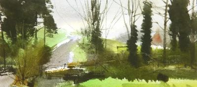 水色韵味之美｜风景水彩画欣赏 - 图画吧TUHUABA