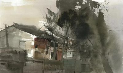 水色韵味之美｜风景水彩画欣赏 - 图画吧TUHUABA