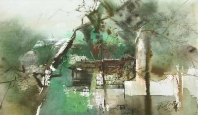 水色韵味之美｜风景水彩画欣赏 - 图画吧TUHUABA