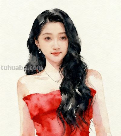 水彩画家笔下的美女 - 图画吧TUHUABA