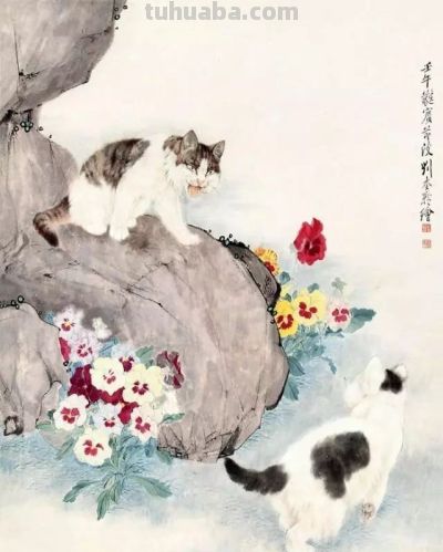 四大名家画猫，堪称一绝 - 图画吧TUHUABA