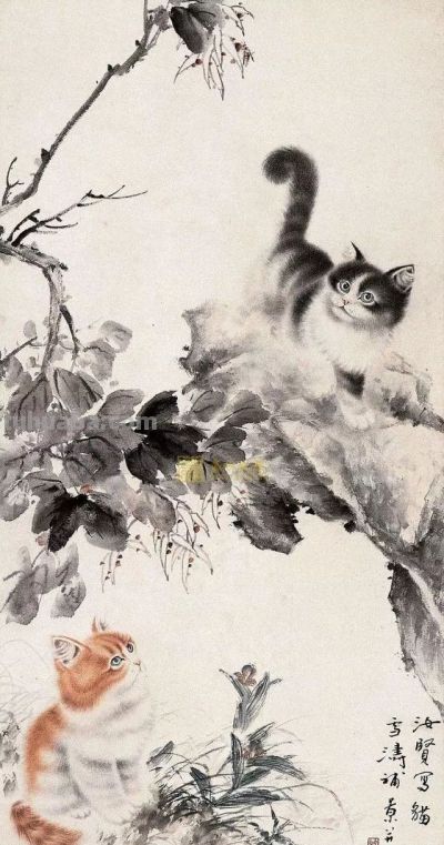 四大名家画猫，堪称一绝 - 图画吧TUHUABA