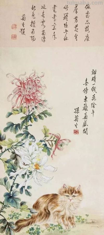 四大名家画猫，堪称一绝 - 图画吧TUHUABA
