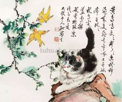 四大名家画猫，堪称一绝 - 图画吧TUHUABA