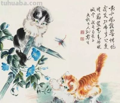 四大名家画猫，堪称一绝 - 图画吧TUHUABA