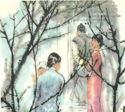 彩色国画连环画的翘楚《伤逝》，速写加水墨创新，改编自鲁迅小说 - 图画吧TUHUABA