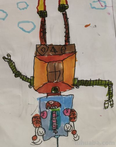 我儿子的简笔画 - 图画吧TUHUABA