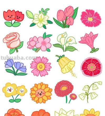 花朵简笔画 - 图画吧TUHUABA