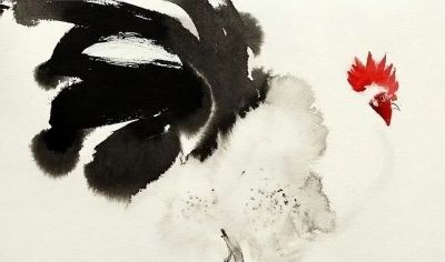 老外画鸡，寥寥几笔，牛！ - 图画吧TUHUABA