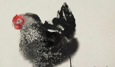 老外画鸡，寥寥几笔，牛！ - 图画吧TUHUABA