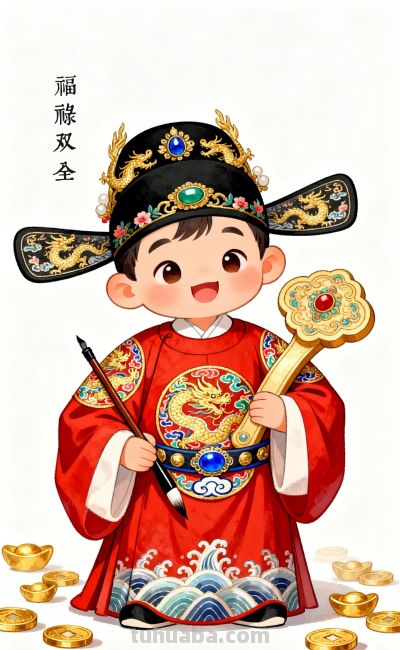 小明的新衣服+白描线稿 - 图画吧TUHUABA