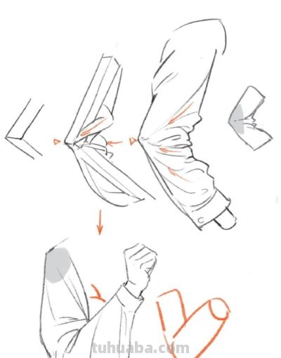 衣服想画好，褶皱是关键！掌握服装质感“核心科技”气质狠狠拿捏 - 图画吧TUHUABA
