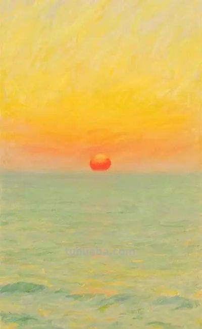 水彩日落画入门：教你画粉色夕阳与树 - 图画吧TUHUABA