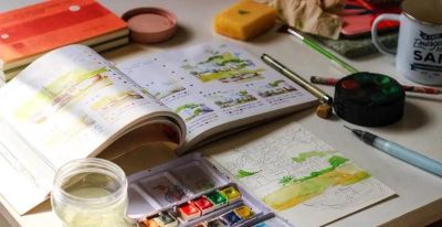 Procreate城市水彩写生实用教程指南 - 图画吧TUHUABA