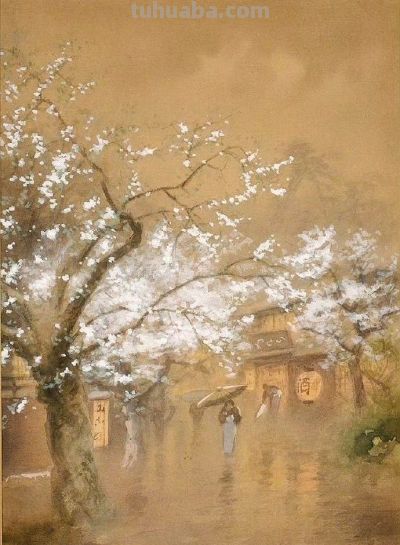 柔美水彩！日本画家Fukutaro Terauchi ​​​​ - 图画吧TUHUABA