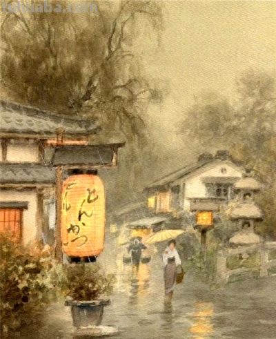 柔美水彩！日本画家Fukutaro Terauchi ​​​​ - 图画吧TUHUABA