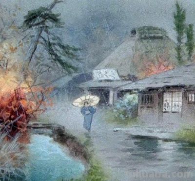 柔美水彩！日本画家Fukutaro Terauchi ​​​​ - 图画吧TUHUABA