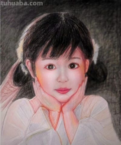 王思忠人物彩铅作品欣赏 - 图画吧TUHUABA