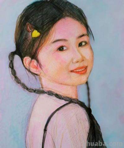 王思忠人物彩铅作品欣赏 - 图画吧TUHUABA