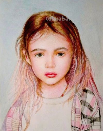 王思忠人物彩铅作品欣赏 - 图画吧TUHUABA