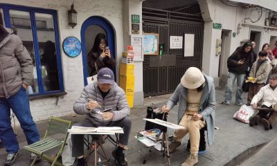 每日一画 | 城隅一林树，春至似含烟，上海水彩小分队写生申城街景 - 图画吧TUHUABA