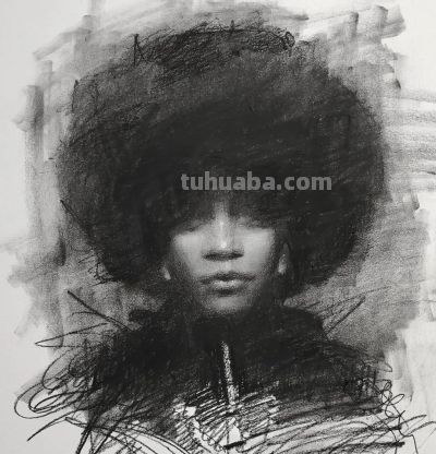 粗狂与细腻结合的素描作品 - 图画吧TUHUABA