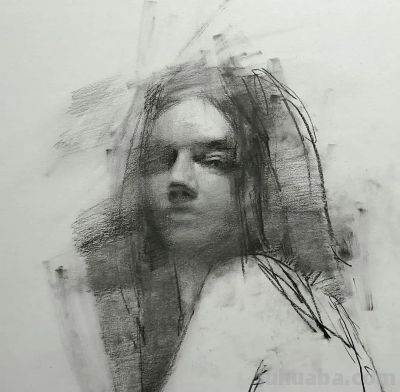 粗狂与细腻结合的素描作品 - 图画吧TUHUABA