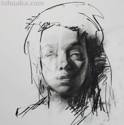 粗狂与细腻结合的素描作品 - 图画吧TUHUABA