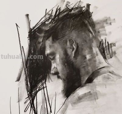 粗狂与细腻结合的素描作品 - 图画吧TUHUABA