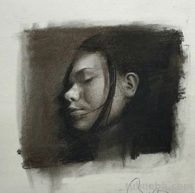 粗狂与细腻结合的素描作品 - 图画吧TUHUABA