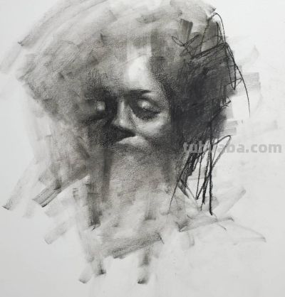粗狂与细腻结合的素描作品 - 图画吧TUHUABA