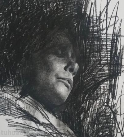 粗狂与细腻结合的素描作品 - 图画吧TUHUABA
