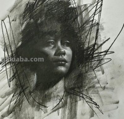 粗狂与细腻结合的素描作品 - 图画吧TUHUABA