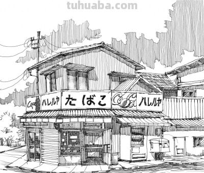 一组钢笔速写风景，从最简单的地方开始 - 今日头条