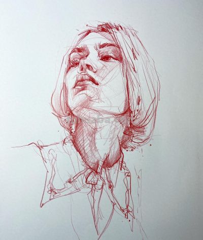 真是服气了！她的速写头像看着真简单，真帅 - 今日头条