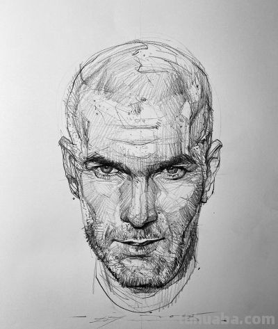 真是服气了！她的速写头像看着真简单，真帅 - 图画吧TUHUABA