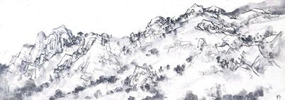 王磐德速写作品欣赏（五）：野果林小景 - 今日头条