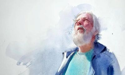 流光溢彩｜Eudes Correia水彩画人物速写作品欣赏 - 图画吧TUHUABA