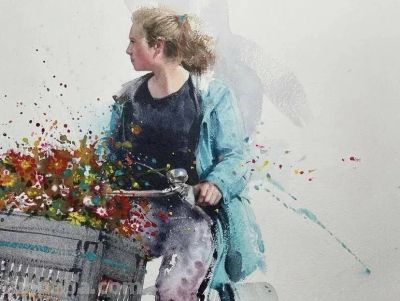 流光溢彩｜Eudes Correia水彩画人物速写作品欣赏 - 图画吧TUHUABA