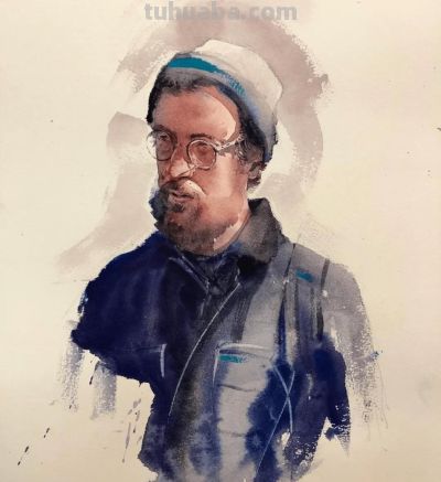 流光溢彩｜Eudes Correia水彩画人物速写作品欣赏 - 图画吧TUHUABA