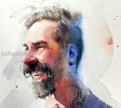 流光溢彩｜Eudes Correia水彩画人物速写作品欣赏 - 图画吧TUHUABA